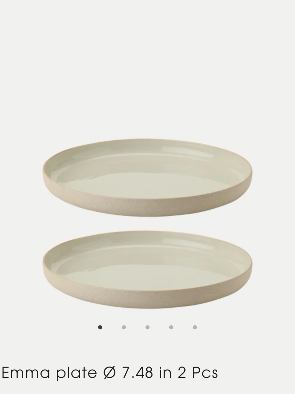 Stelton Emma Stoneware Lunch Plates (2) in Gray